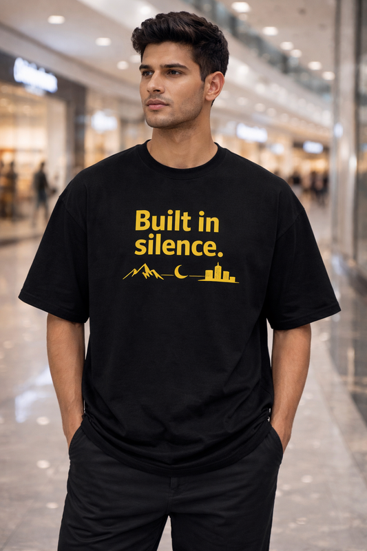 Built in Silence Oversized T-Shirt – Premium Unisex Streetwear Tee